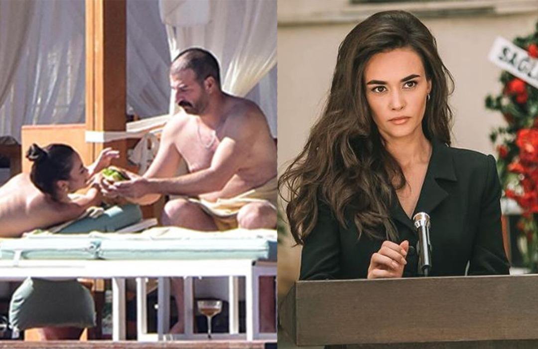 Hande Soral eşi ve kardeşiyle tatilin tadını &ccedil;ıkarıyor: &Ouml;nce masaj yaptırdı, sonra elleriyle yemek yedirdi!