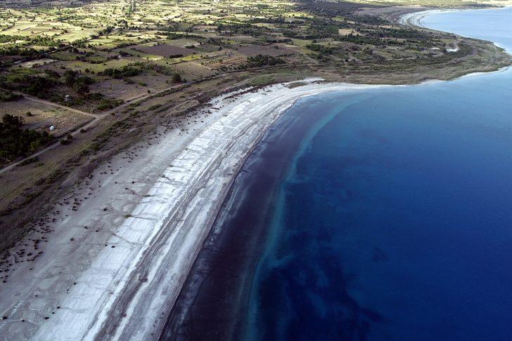 Salda Gölü'nde oluşan kalp şeklindeki görüntü ilgi çekti G5