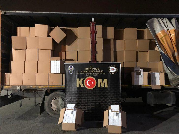 Mersin'de 24 bin litre gümrük kaçağı motorin ile 11 milyon makaron ele geçirildi G1