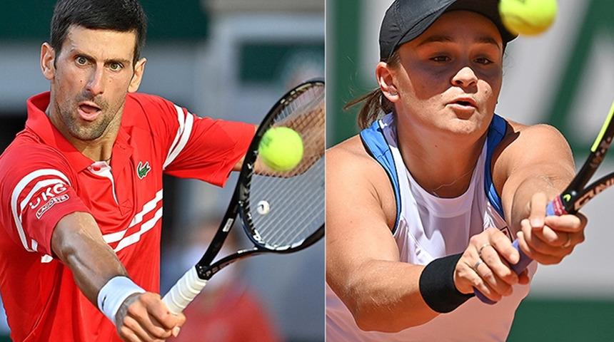 Djokovic ve Barty, Wimbledon'da çeyrek finale çıktı