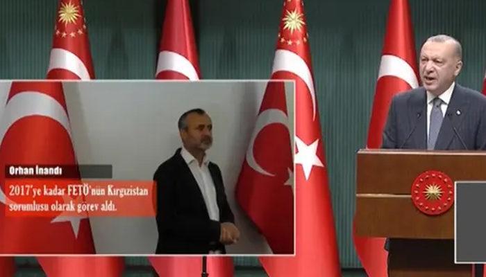 Cumhurbaşkanı Erdoğan açıkladı! FETÖ'nün Orta Asya sorumlusu Orhan İnandı yakalandı