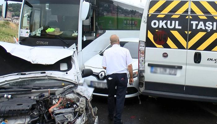 İstanbul'da zincirleme trafik kazası! Yol trafiğe kapandı