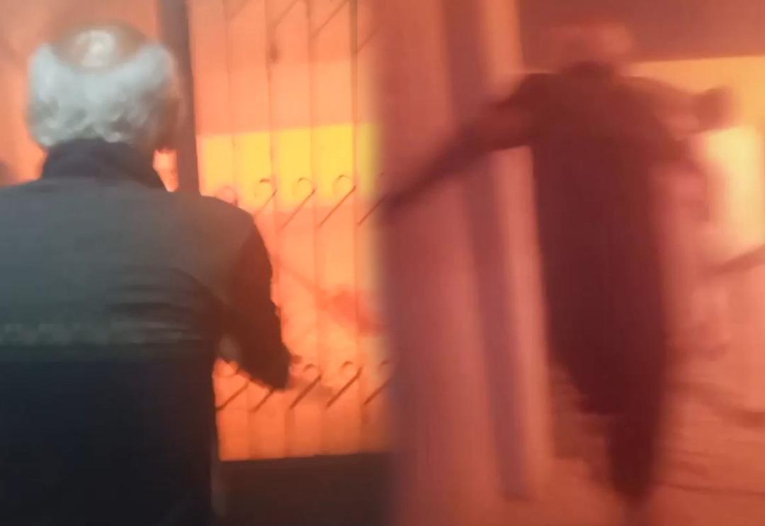 Bursa'da korku dolu anlar! Alevlerin i&ccedil;inden b&ouml;yle &ccedil;ıktılar