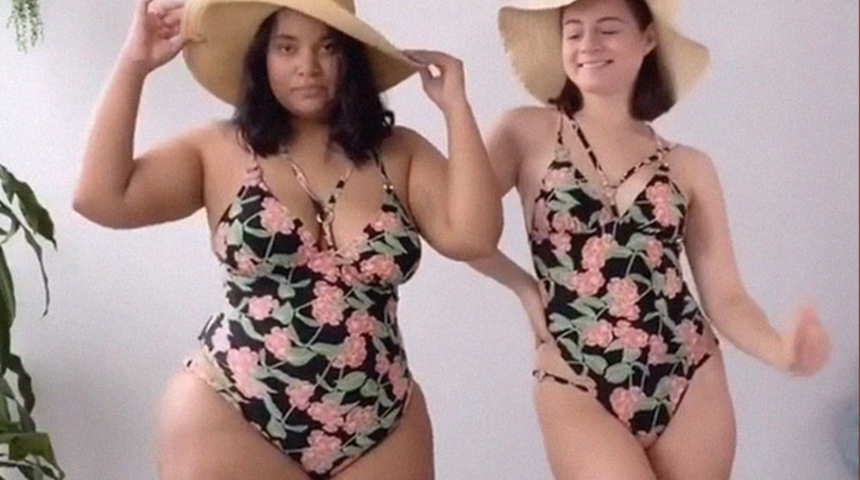 Aynı kıyafetlerin farklı bedenlerde nasıl durduğunu g&ouml;stererek g&uuml;zellik kalıplarını yıktılar