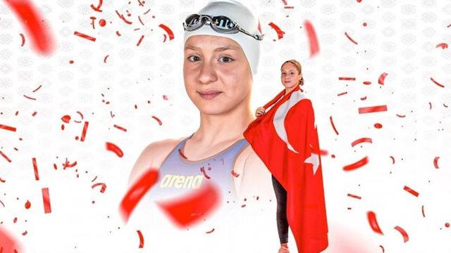 Milli yüzücü Merve'den rekor geldi!