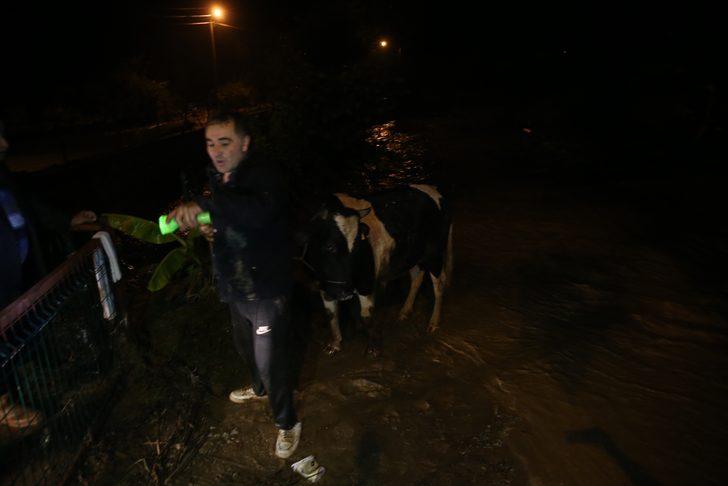 GÜNCELLEME - Düzce'de derenin taşması nedeniyle yol çöktü G3