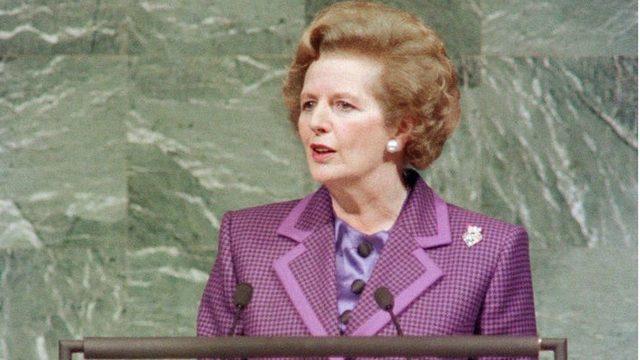 İngiltere'nin eski başbakanı Margaret Thatcher