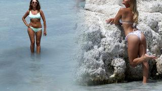 Salda Gölü'ne akın ettiler: Televizyonlarda haberlerde gördüğümüz kadar varmış