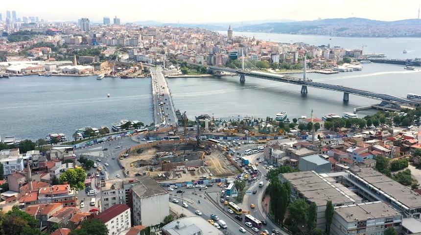 Unkapanı Kavşağı'nın yüzde 65'i tamam