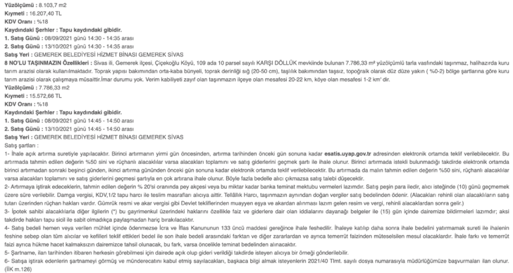 İcradan açık artırmayla satılıyor! Hepsi de değerinin altında: İşte satılan, ev, arsa ve arabalar... G3