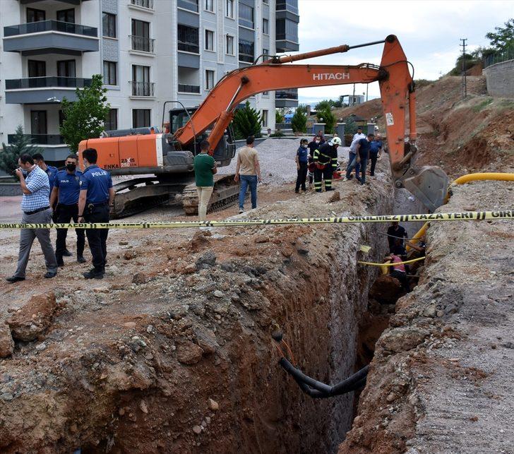 Kırıkkale'de göçük altında kalan işçi kurtarıldı G3