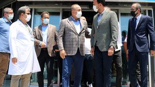  Bakan Çavuşoğlu, Alanyasporlu Babacar'ı ziyaret etti