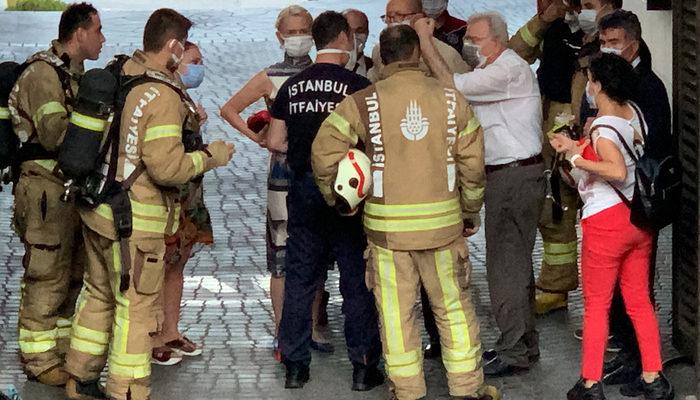 Üsküdar'da hastanede yangın paniği