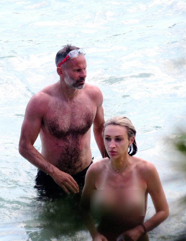 Ünlü teknik direktörün zor anları! Sevgilisi denize üstsüz girince... G1