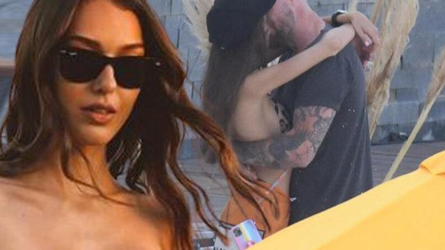 Dilan Çiçek Deniz 10 yaş büyük sevgilisiyle dudak dudağa