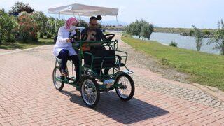 Samsun'da, ekonomik ve çevre dostu elektrikli scooter ile bisiklet kullanımı yaygınlaştırılıyor