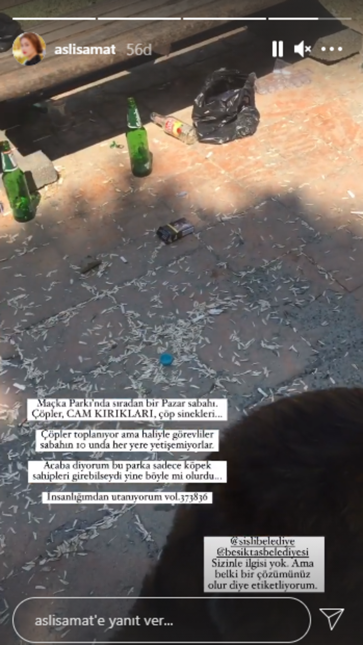 Oyuncu Aslı Samat'tan 'Maçka Parkı' isyanı G4