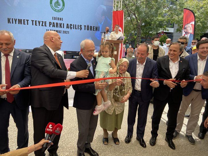 CHP Genel Başkanı Kılıçdaroğlu, Edirne'de park açılışında konuştu: G3