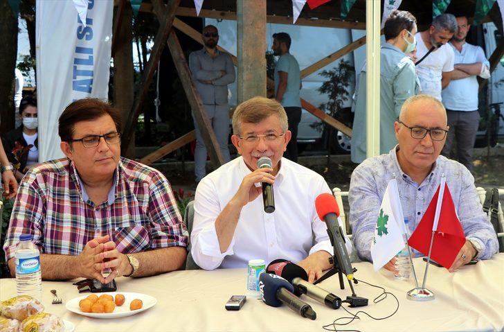 Gelecek Partisi Genel Başkanı Davutoğlu, Kocaeli'de partililerle piknikte bir araya geldi: G1