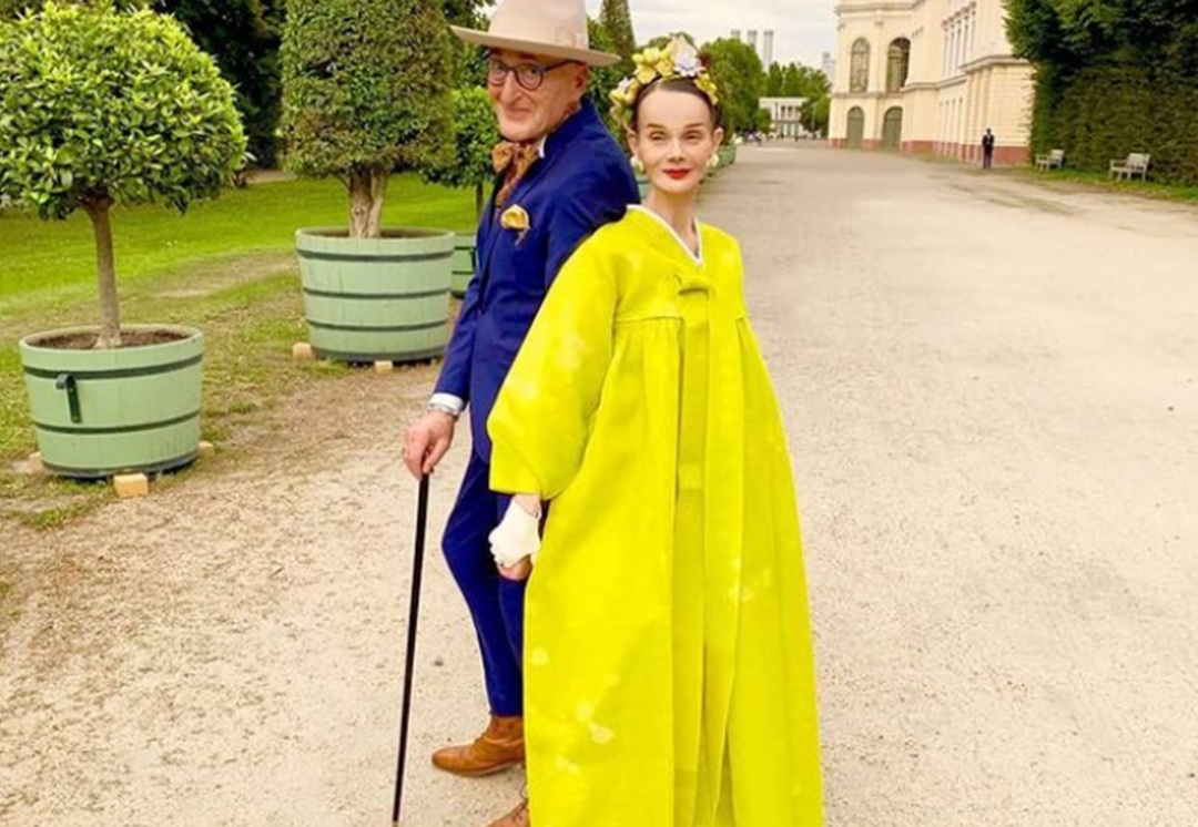 Stilleri g&ouml;z kamaştıran moda ikonu &ccedil;ift: G&uuml;nther Krabbenh&ouml;ft ve Britt Kanja