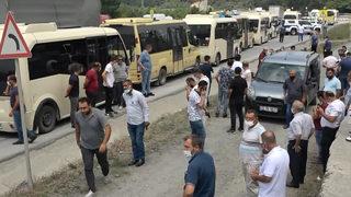 İstanbul'da minibüsçüler kontak kapattı