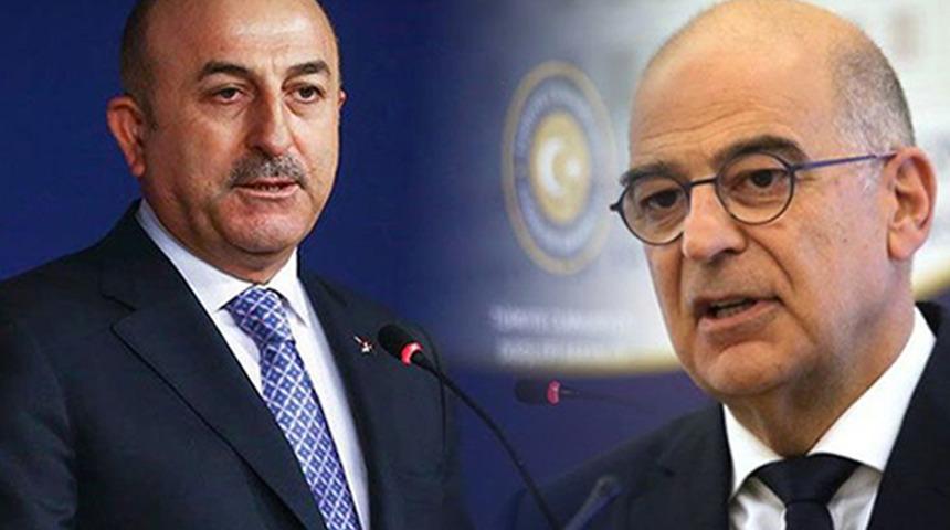 Bakan Çavuşoğlu, Yunan mevkidaşı Dendias ile görüştü!
