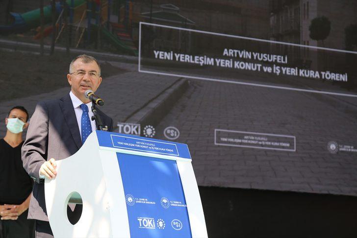 Yusufeli yeni yerleşim yerindeki hak sahiplerinin konut ve iş yerleri kurayla belirleniyor G2