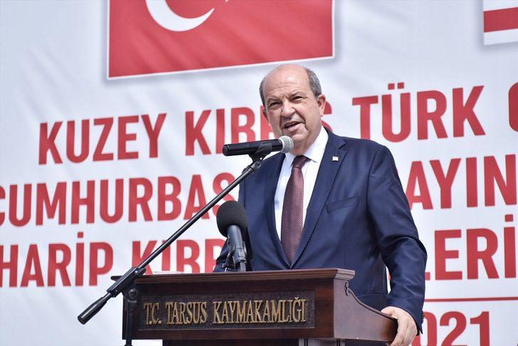 KKTC Cumhurbaşkanı Ersin Tatar, Mersin'de gazilerle buluştu: G1