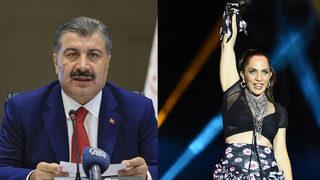 Bakan Koca'dan Sertab Erener'e teşekkür