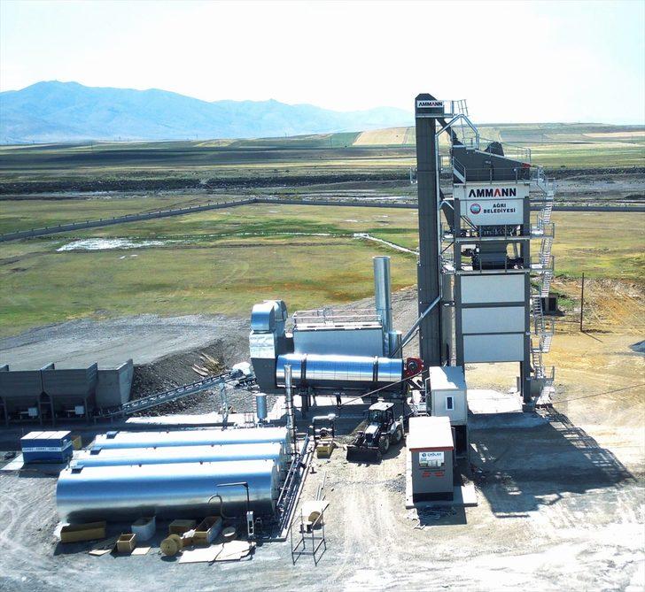 Ağrı'da kurulan asfalt plenti, kentin yarım asırlık asfalt ihtiyacını karşılayacak G1