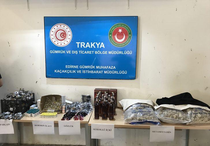 GÜNCELLEME - Kapıkule'de uyuşturucu ve hormon ilacı ele geçirildi G4
