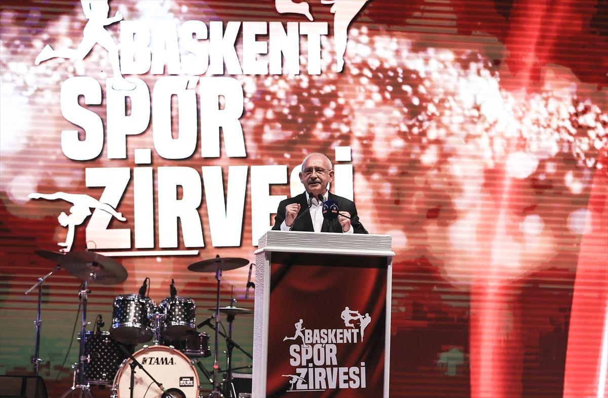 CHP Genel Başkanı Kılı&ccedil;daroğlu, Başkent Spor Zirvesi'ne katıldı: