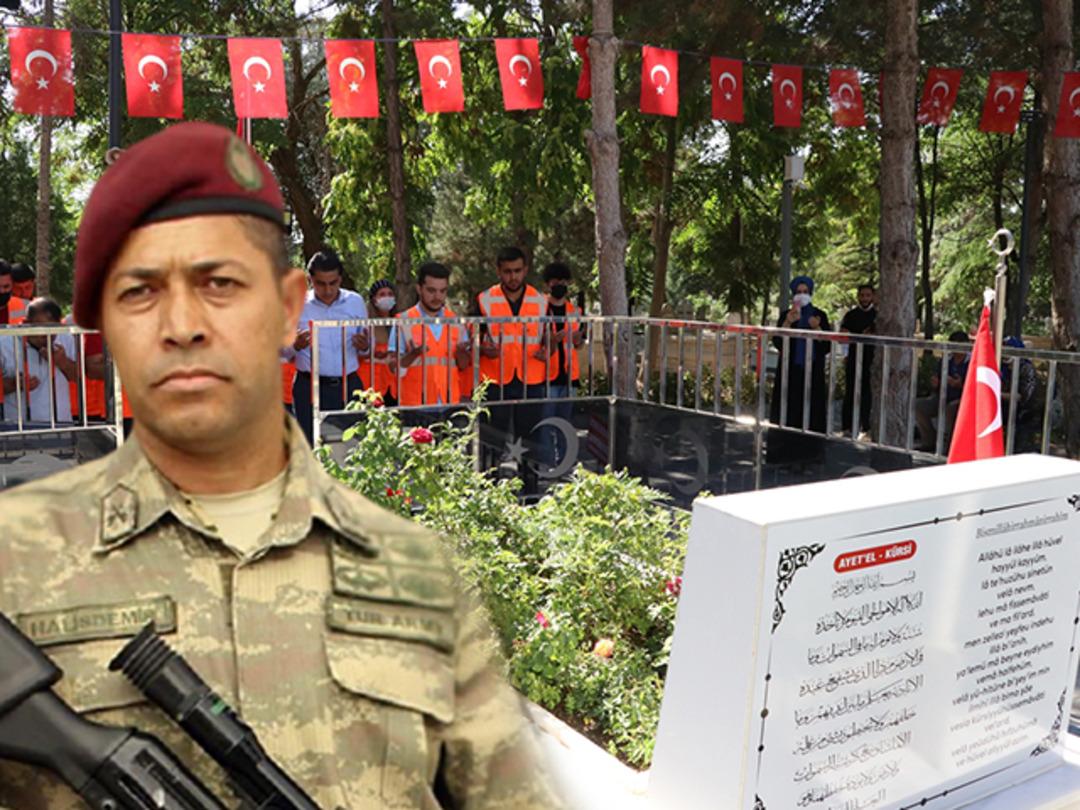 15 Temmuz'un kahramanı şehit &Ouml;mer Halisdemir'in kabrine ziyaret&ccedil;i akını