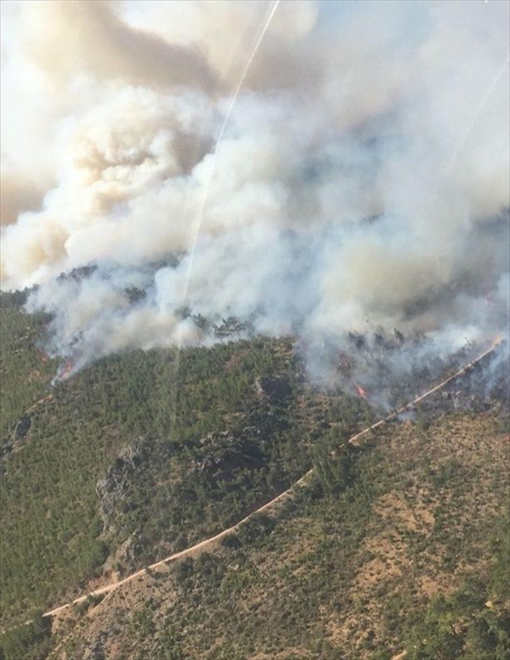 GÜNCELLEME - Mersin'de çıkan orman yangınına havadan ve karadan müdahale ediliyor G3