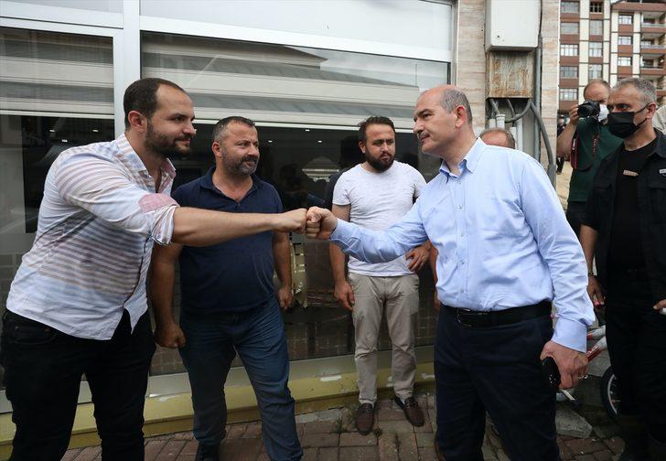 Bakanlar Soylu, Kurum ve Karaismailoğlu, Rize'de afet bölgesinde incelemelerde bulundu G2