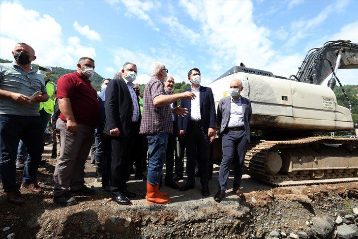 Bakanlar Soylu, Kurum ve Karaismailoğlu, Rize'de afet bölgesinde incelemelerde bulundu G3