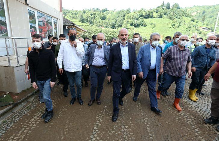 Bakanlar Soylu, Kurum ve Karaismailoğlu, Rize'de afet bölgesinde incelemelerde bulundu G4