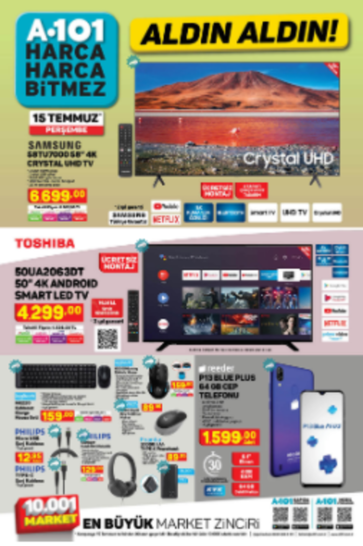15 Temmuz 2021 Perşembe A101 aktüel ürünler kataloğu yayınlandı! İşte A101 aktüel ürünler... G4
