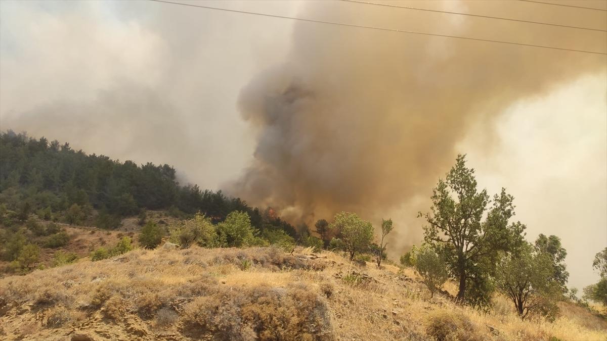 G&Uuml;NCELLEME 2 - Mersin'de &ccedil;ıkan orman yangınına havadan ve karadan m&uuml;dahale ediliyor