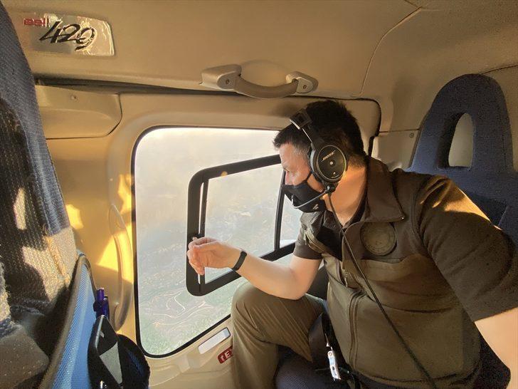 Tarım ve Orman Bakanı Bekir Pakdemirli, Mersin'deki orman yangını bölgesini havadan inceledi G1