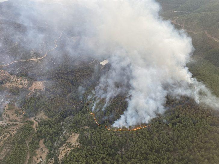 Tarım ve Orman Bakanı Bekir Pakdemirli, Mersin'deki orman yangını bölgesini havadan inceledi G2