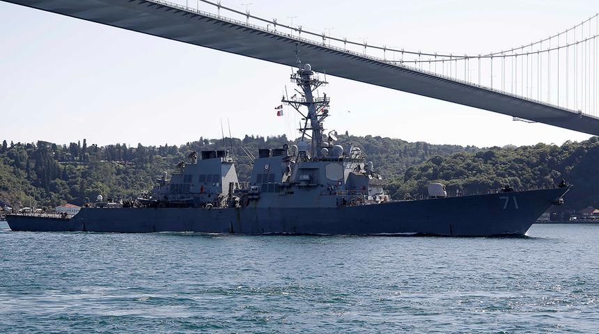 ABD savaş gemisi 21 gün sonra Karadeniz'den ayrıldı