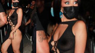 Doja Cat dudak uçuklatan şeffaf ebisesiyle kıvrımlarını sergiledi! 