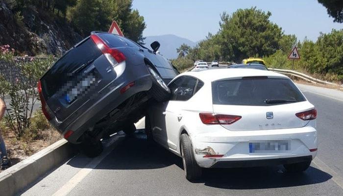 Bodrum'daki araç yoğunluğu kazaya sebep oldu
