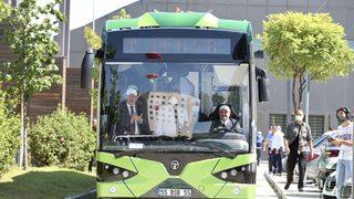 Sanayi İşbirliği Projesi kapsamında geliştirilen yerli çevre dostu elektrikli otobüs Samsun'a hizmet edecek