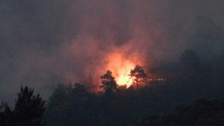 Hatay’da orman yangınına yerden müdahale devam ediyor