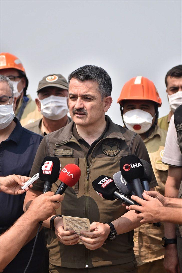 Tarım ve Orman Bakanı Pakdemirli, Mersin ve Hatay'daki orman yangınlarıyla ilgili konuştu: G5