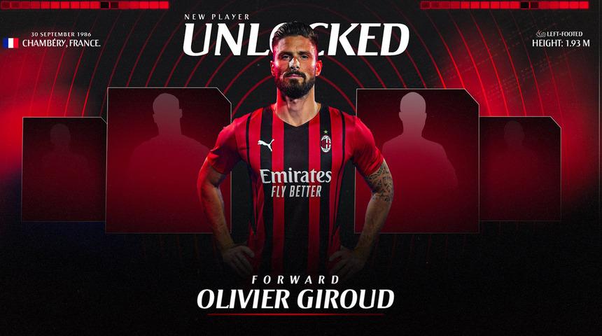 Yıldız forvet Olivier Giroud resmen Milan'da