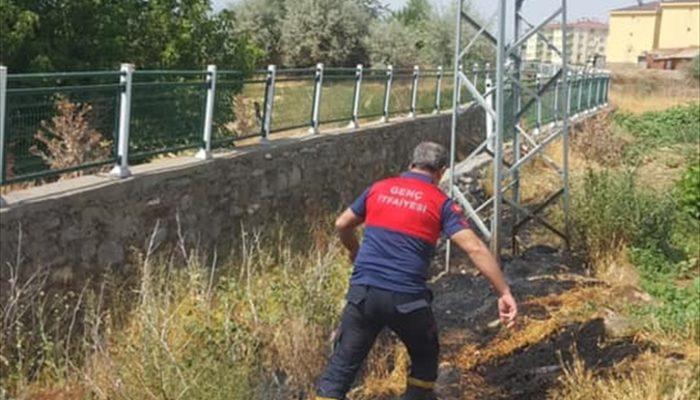 Bingöl'de leyleğin elektrik akımına kapılmasıyla çıkan yangın söndürüldü