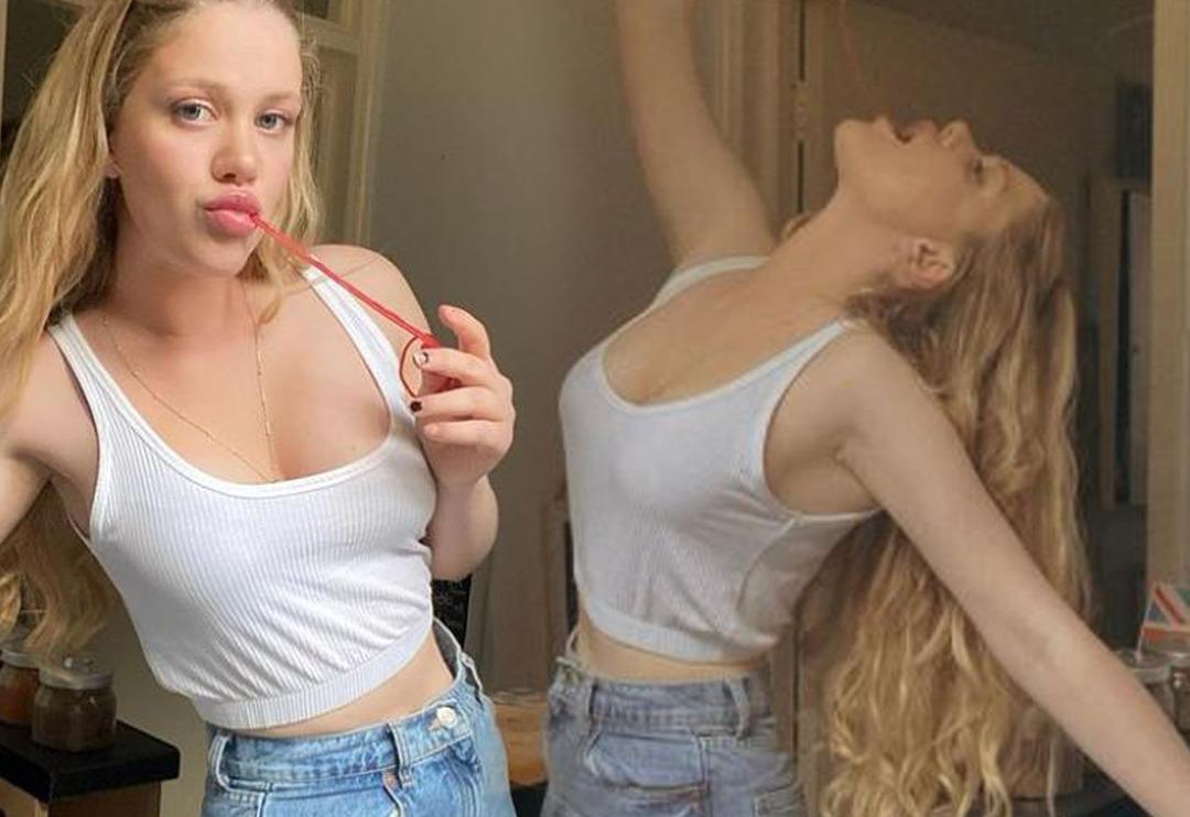 Serel Yereli'den ilgin&ccedil; tercih! Bikini &uuml;st&uuml; yerine bandana... 